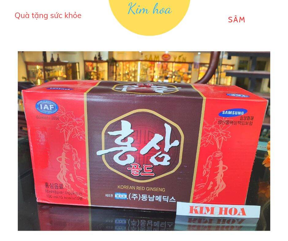 ( KH) Nước hồng sâm Hàn Quốc Korea Red Gingsen  10 chai x 100ml