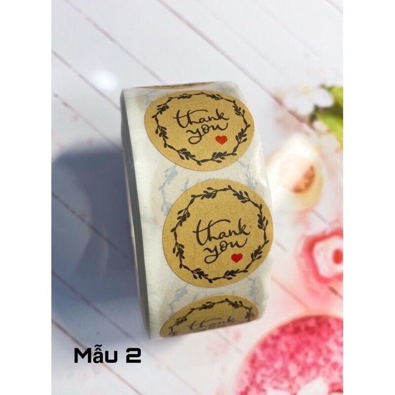 Sticker in chữ Thank You