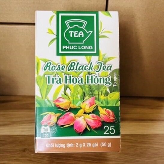 Trà túi lọc phúc long - trà hoa hồng