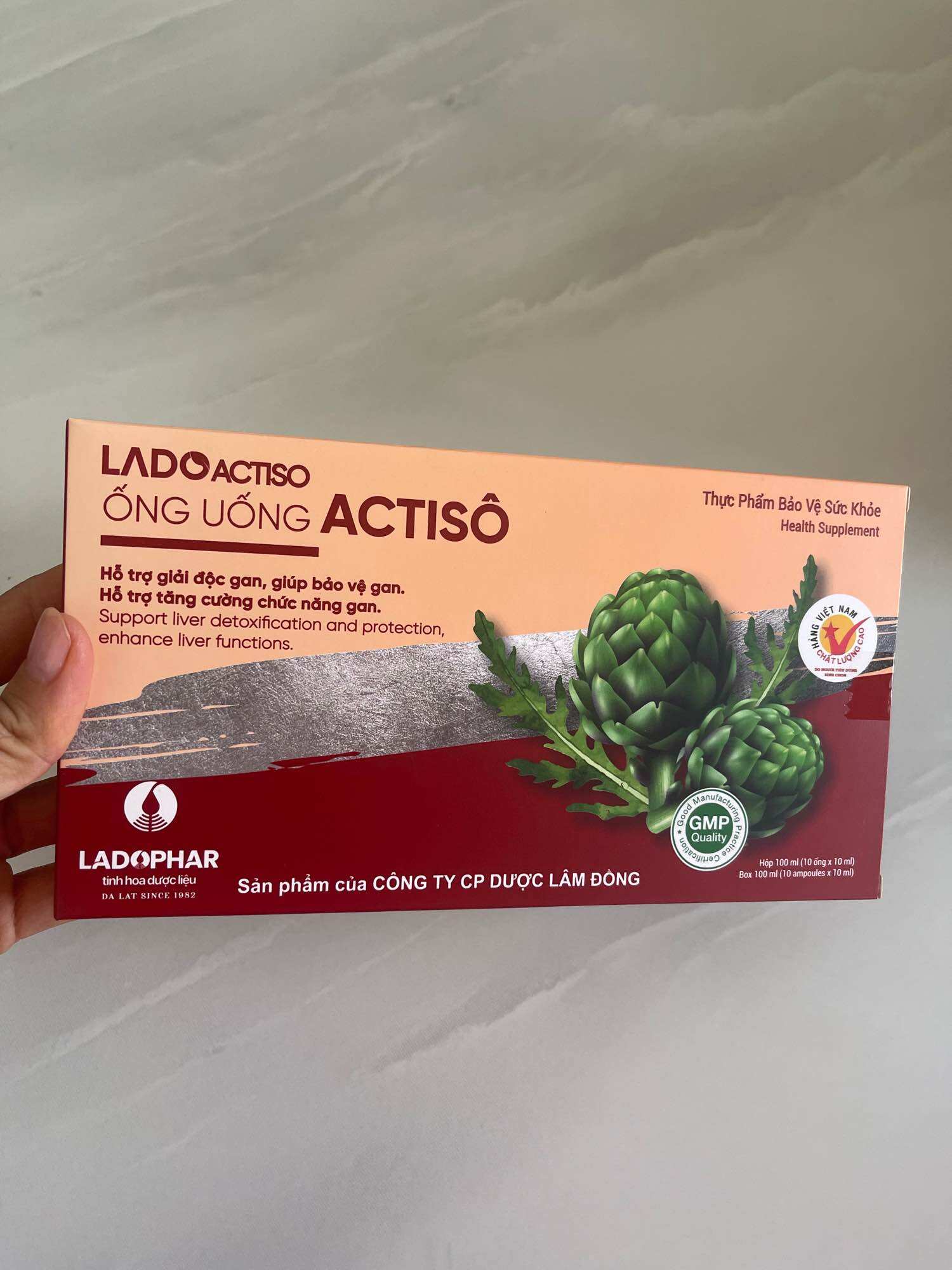 Combo 2 Hộp Cao ống Atiso ladophar mỗi Hộp 10 Ống