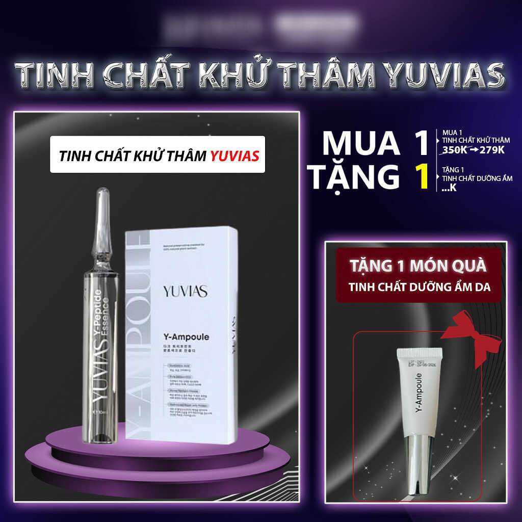 Tinh chất khử thâm làm hồng YUVIAS căng bóng, cấp ẩm sáng da 10ml Tặng Son Dưỡng Filter 10ml