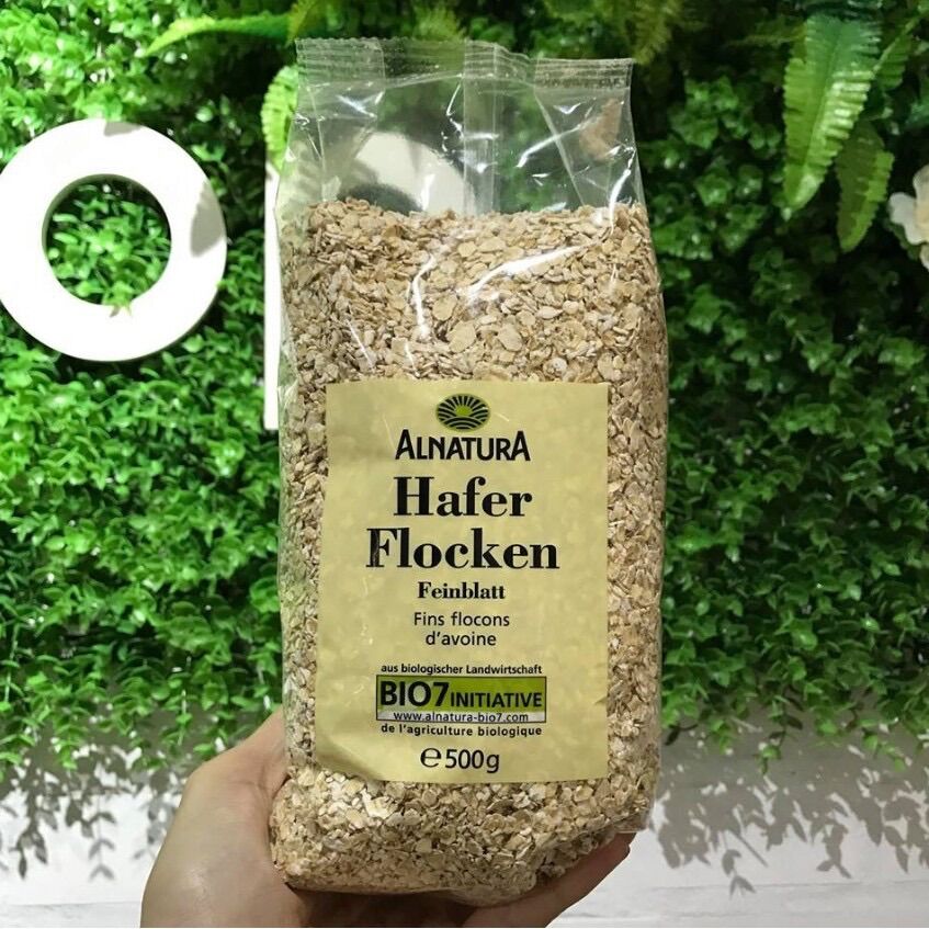 Yến mạch bio alnatura đức 500gr date 2023