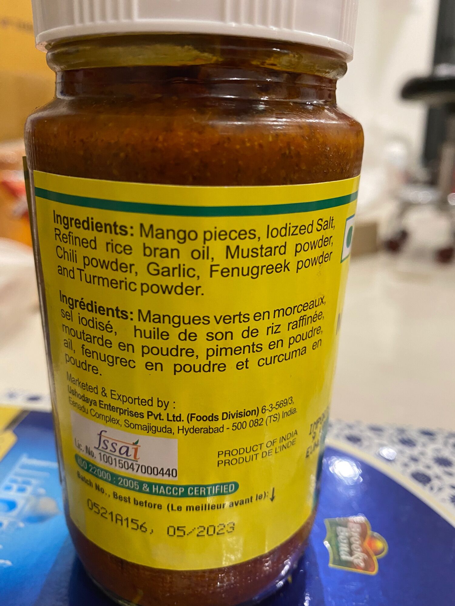 Mango pickle.  Dưa chua xoài , xoài muối ấn độ