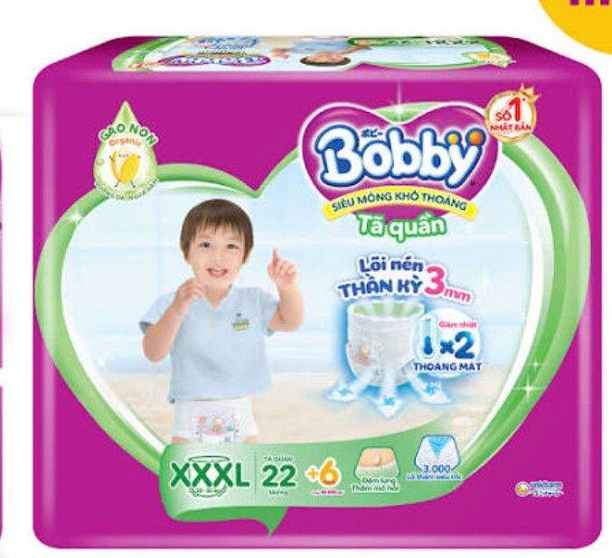 tã quần Bobby M76, L68, XL62, XXL56