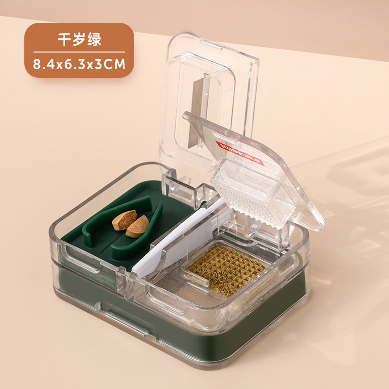 Dụng cụ cắt thuốc chia thuốc dụng cụ cắt thuốc bào thuốc dụng cụ cắt thuốc nghiền thuốc dụng cụ cắt thuốc hộp thuốc tiện xách tay cắt thuốc chia hai một chia hai một phần tư