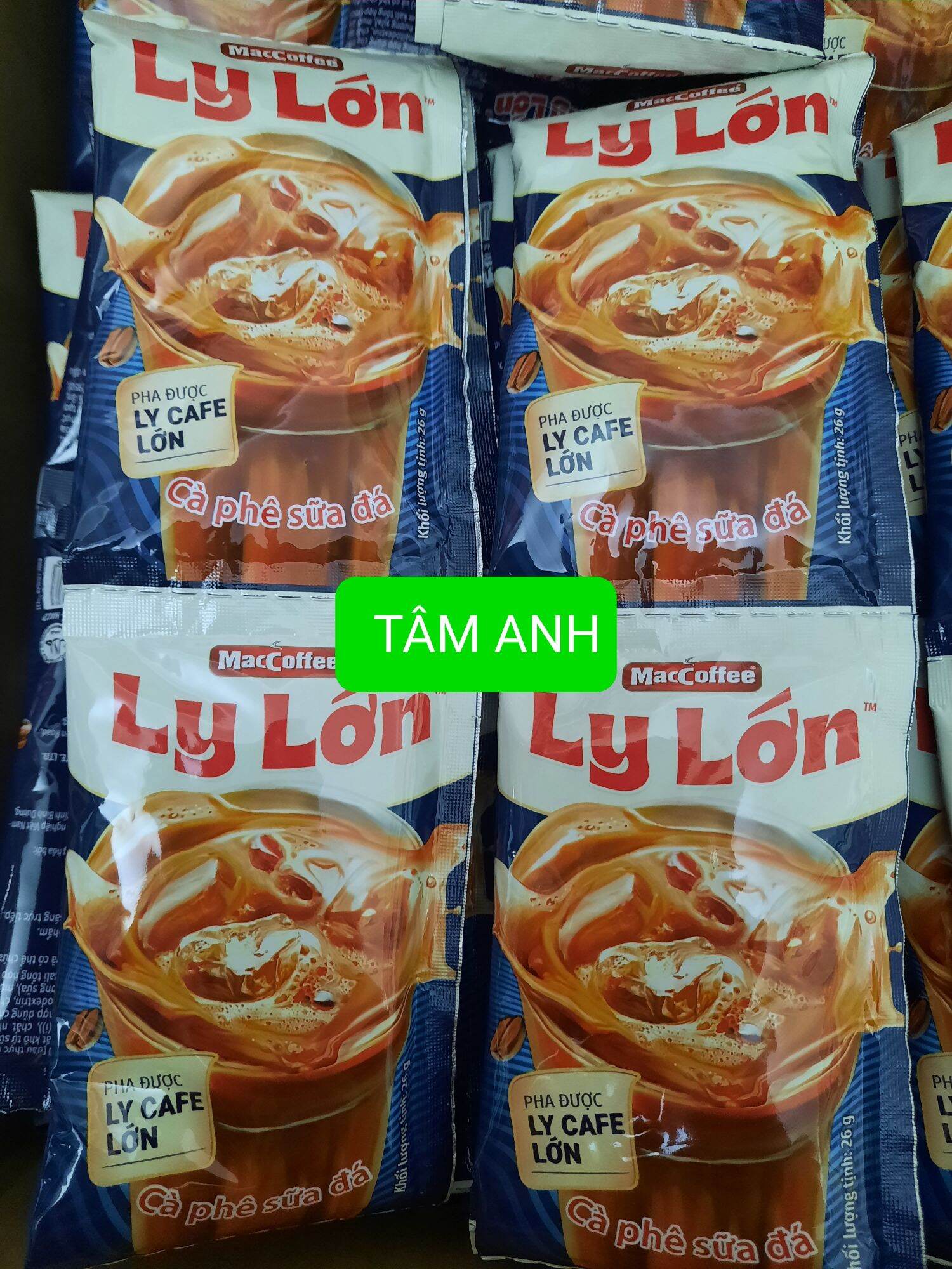Cà phê sữa LY LỚN dây 10 gói 26g/ gói