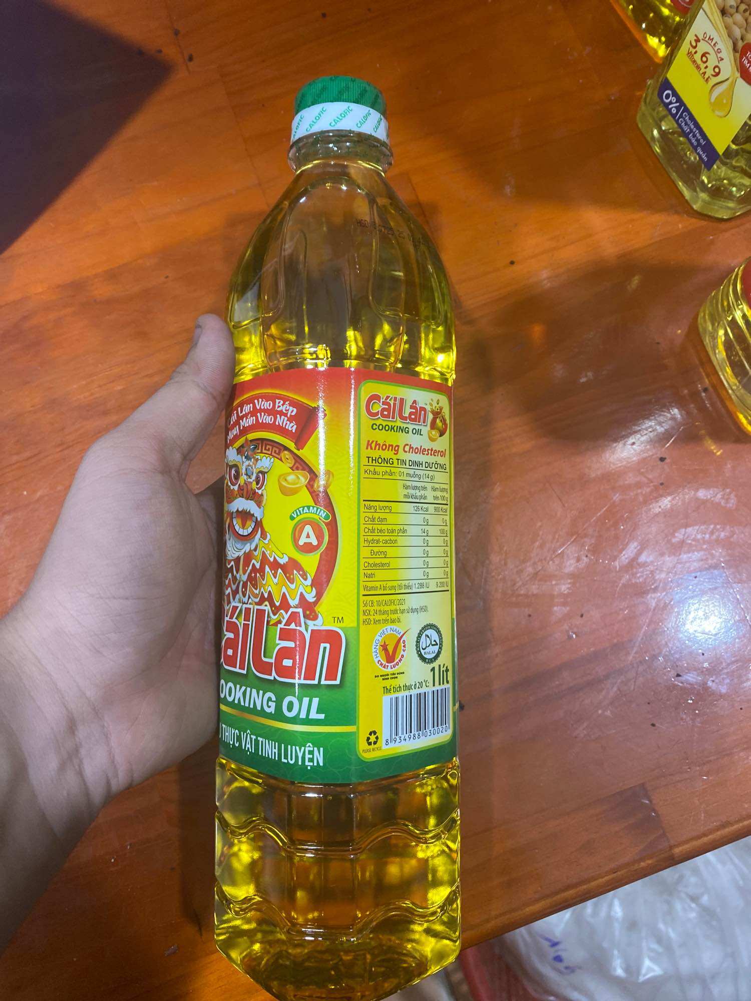 Dầu Ăn Thực Vật Cái Lân 1 lít