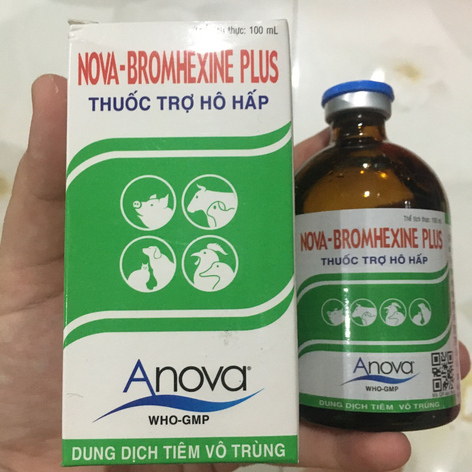 Brom 100ml hỗ trợ hô hấp, long đờm, khó thở.