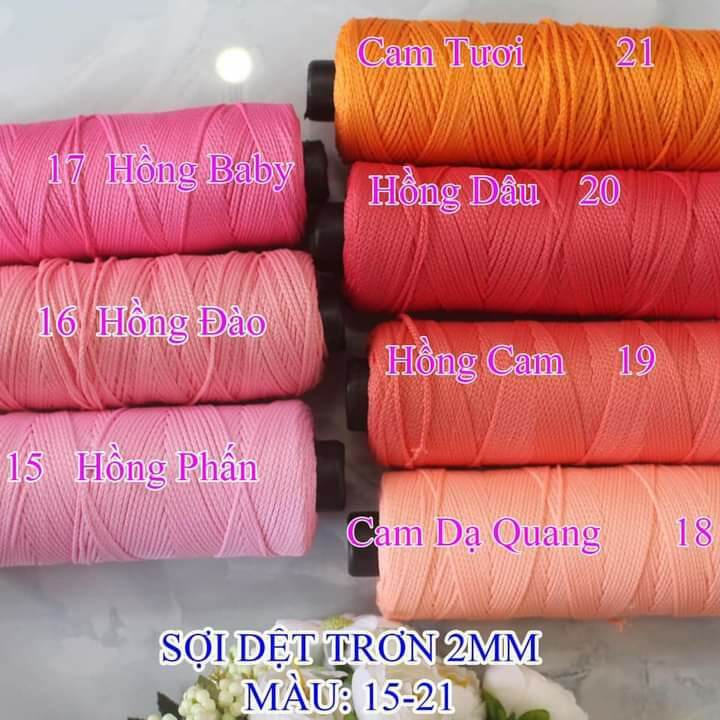 Sợi dệt cotton 125gr