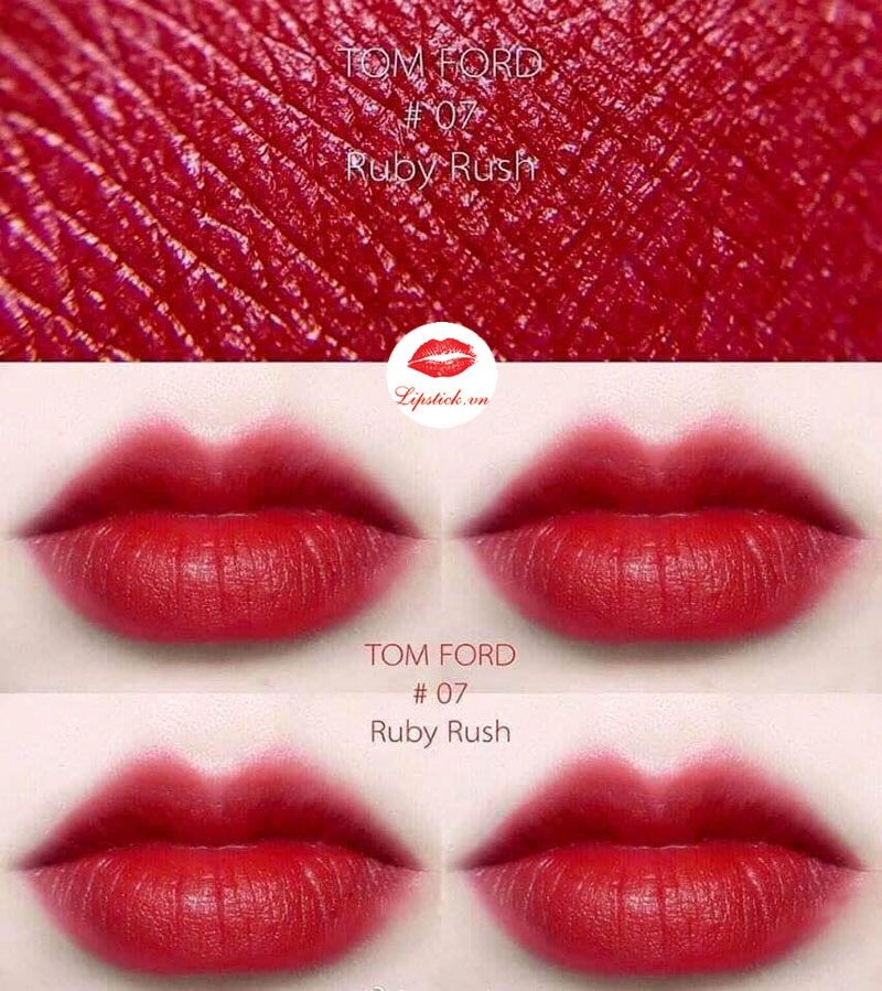 Son Tom Ford Ruby Rush 07 Màu Đỏ Ruby