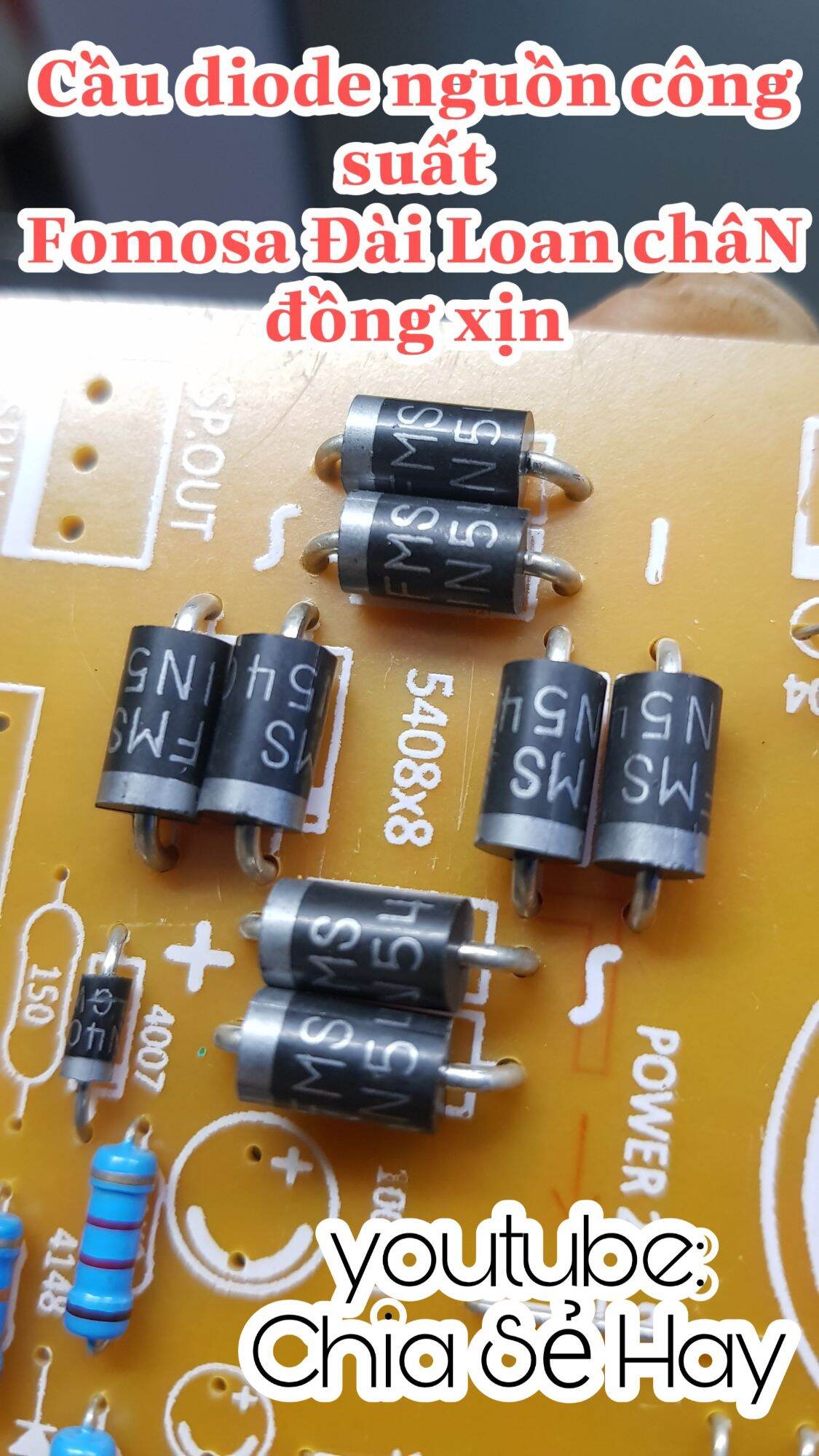 Mạch nguồn amply 2 tụ