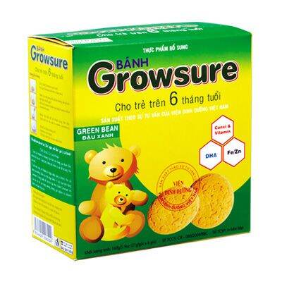 [HCM]Bánh ăn dặm em bé Growsure 168g Bibica