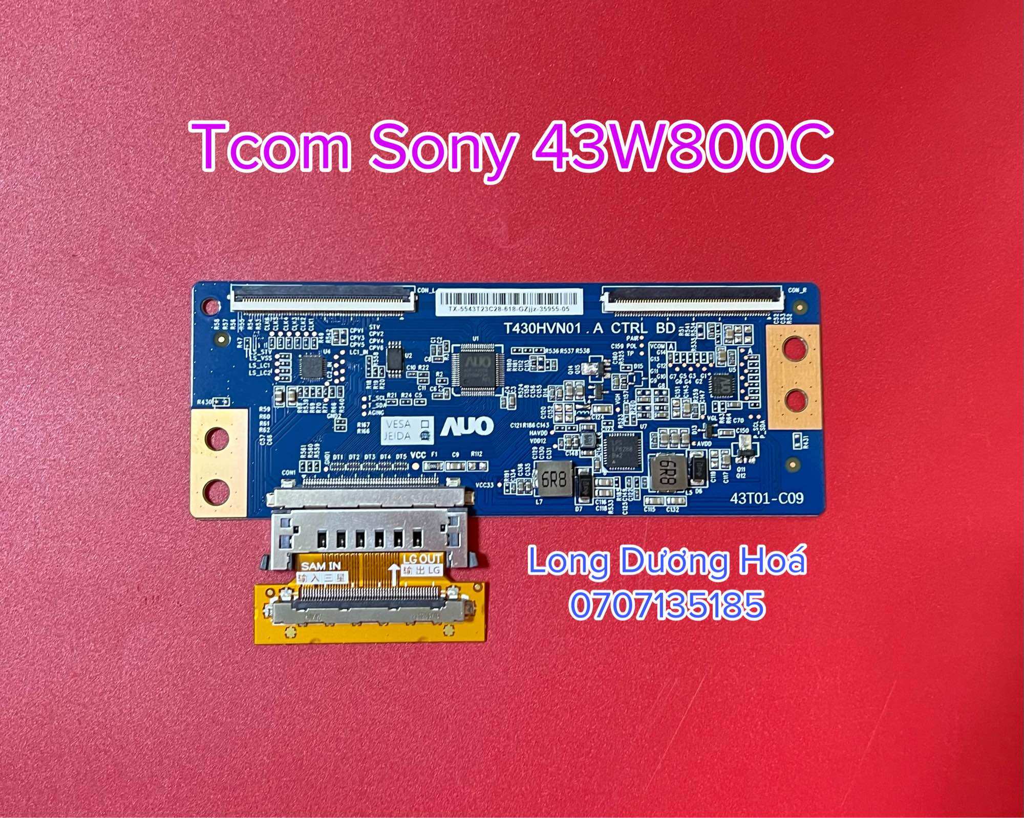 Bộ bo tivi tcom 1.0 thay thế cho sony 43w800c - 50w800c
