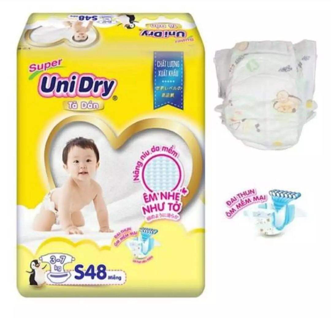 Bỉm dán unidry nb36/s48/m42/l38/xl34