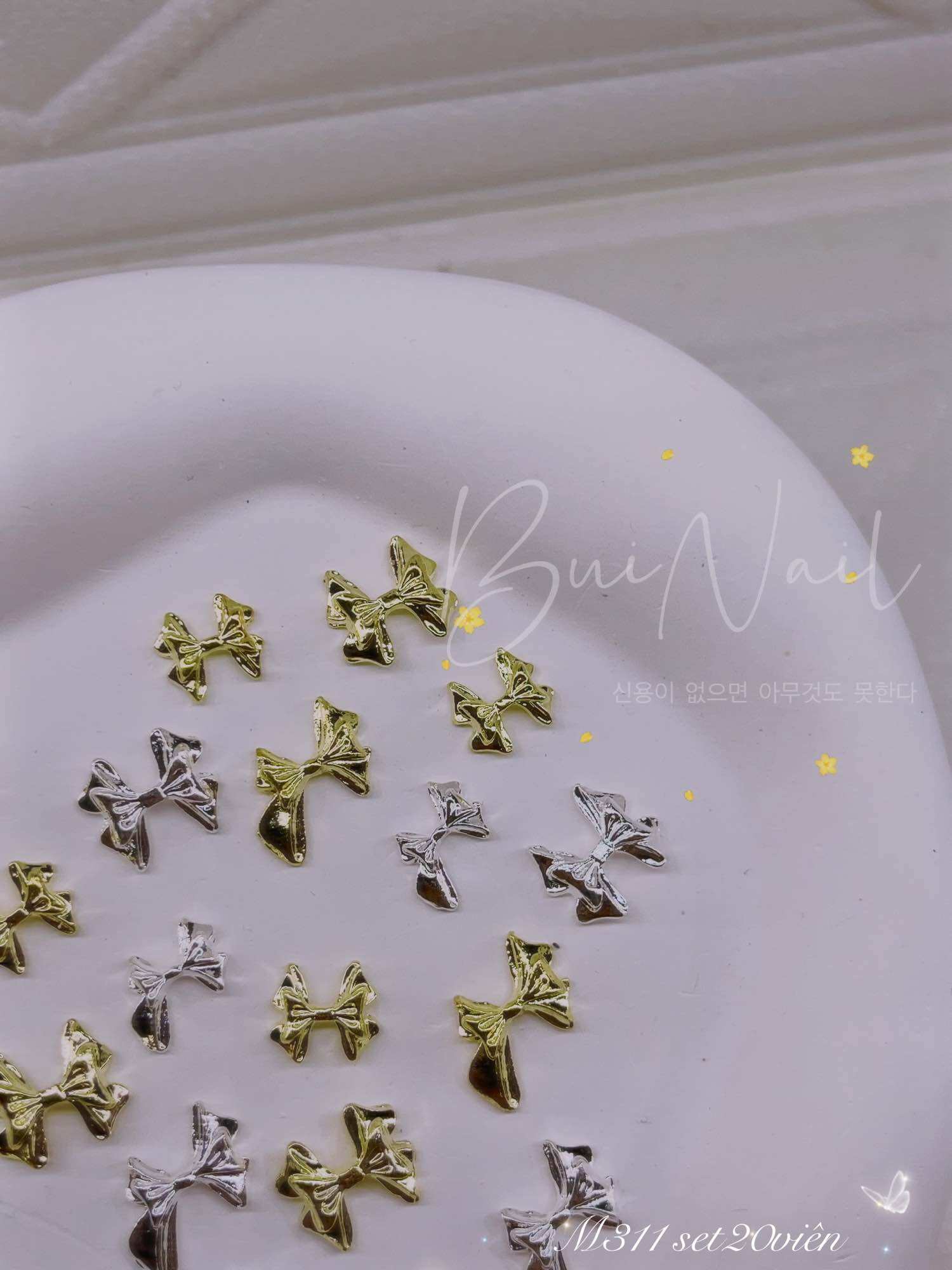 Charm nơ kiểu m311 set 20 viên
