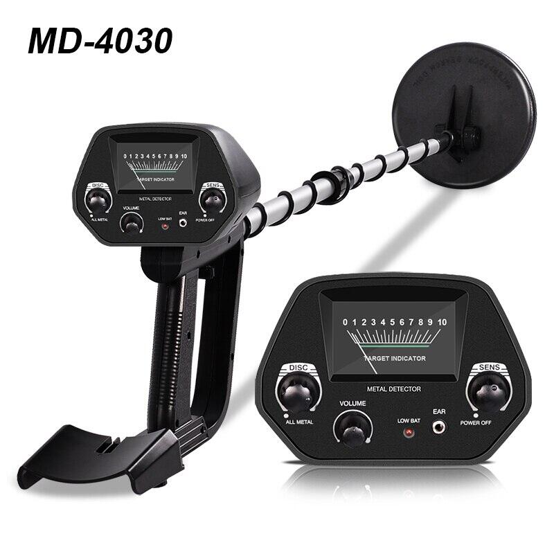 Di động md-4030 máy dò kim loại có thể điều chỉnh độ dài ngoài trời đào vàng tìm kho báu săn với pin cho gia công kim loại