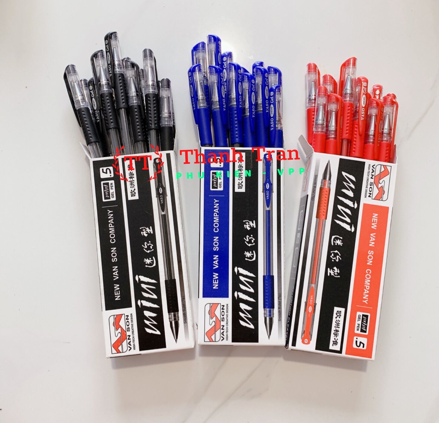 Hộp 12 cây bút mực gel mini (ngòi 0.5mm)