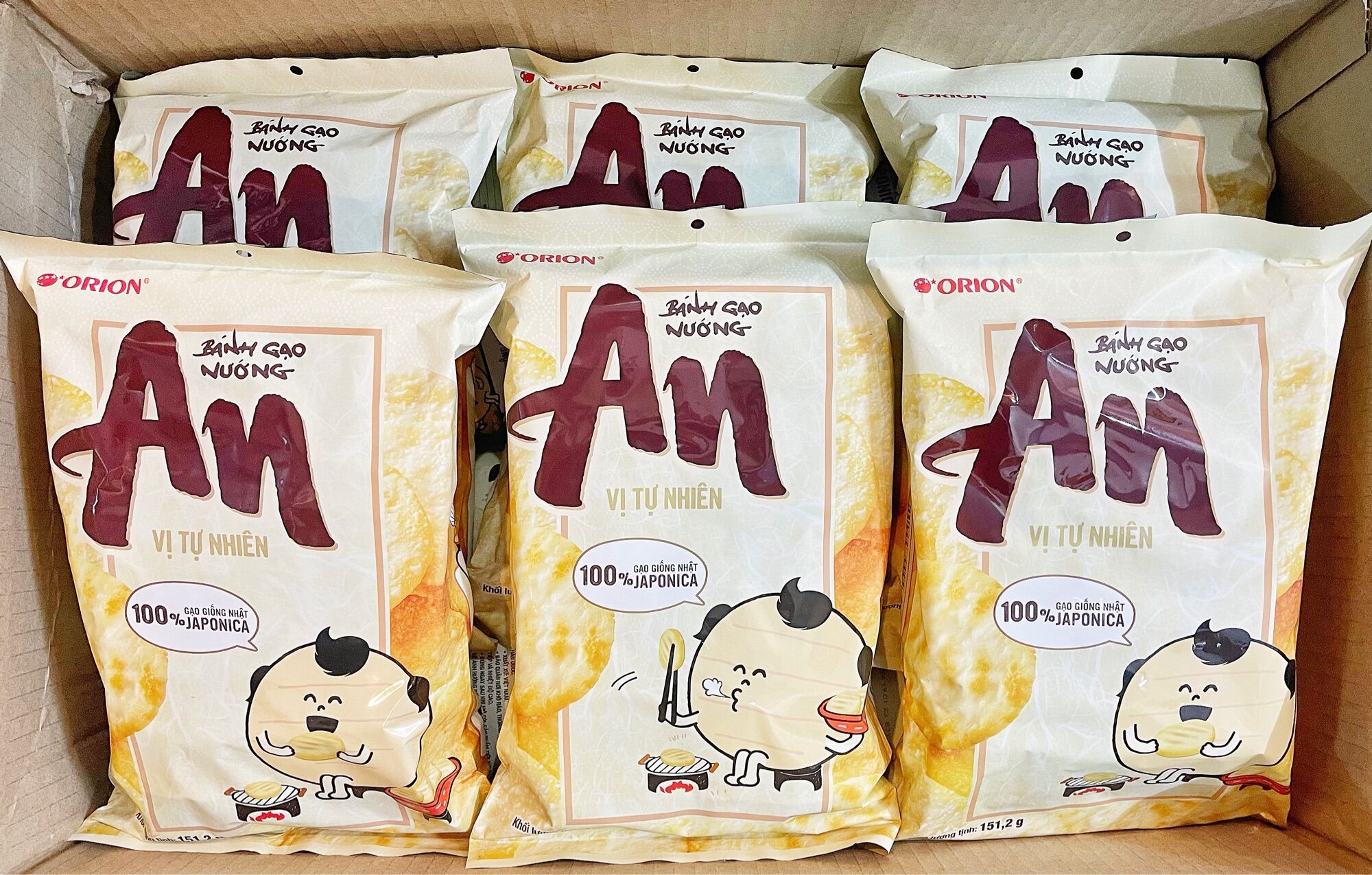 10gói bánh gạo an vị tảo biển/cá nhật/tự nhiên/khoai tây phô mai