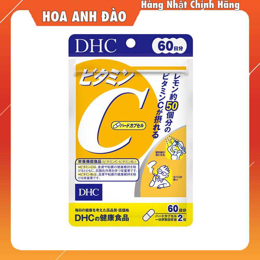 Viên uống DHC Bổ Sung Vitamin C Nhật Bản giúp tăng cường đề kháng, giảm thâm & sáng da hiệu quả