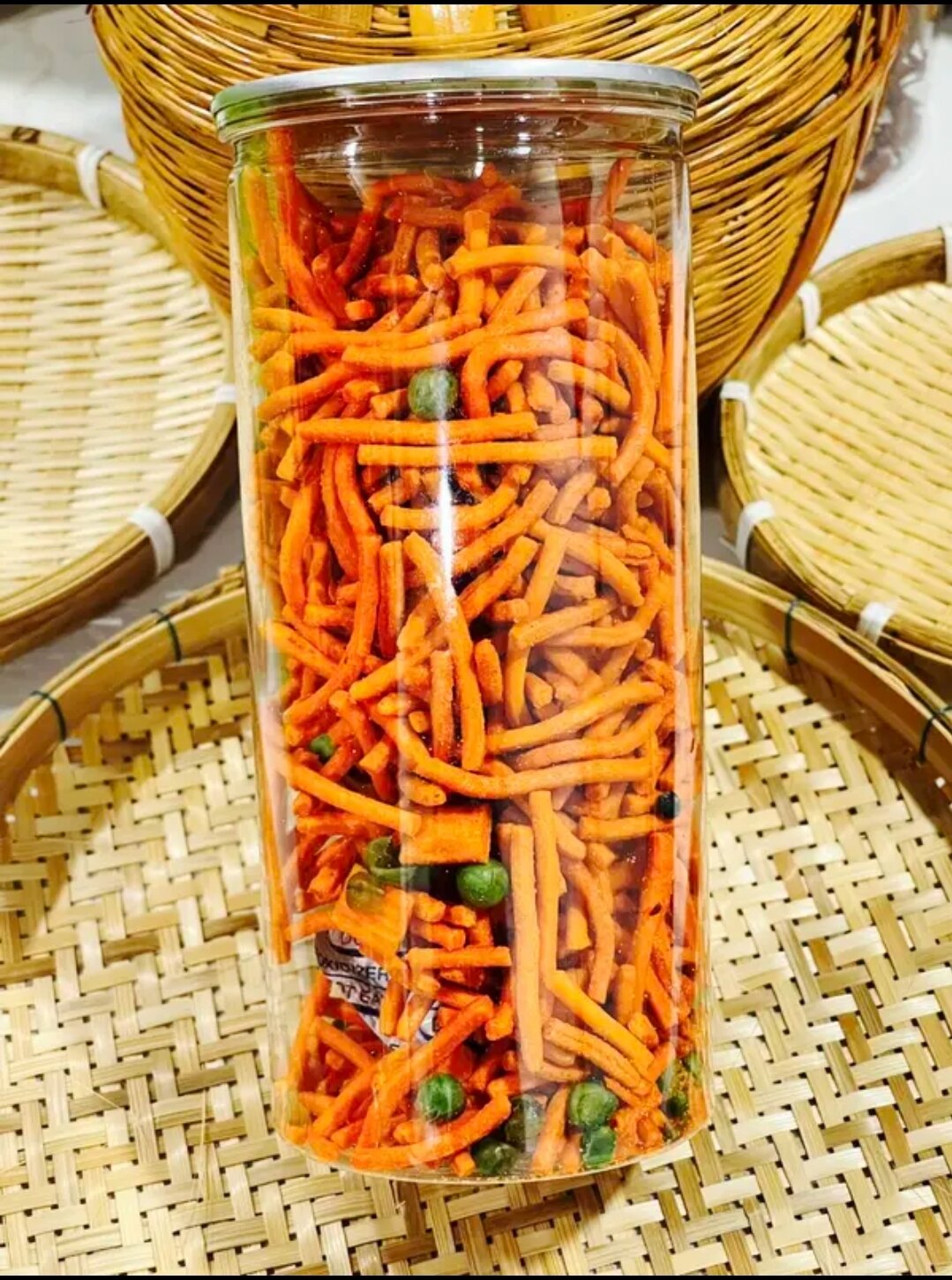 Bim Bim que đậu hà lan hủ 450g
