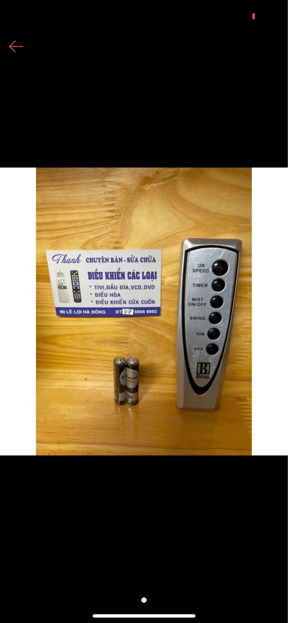 Điều khiển quạt boss model JP 2020