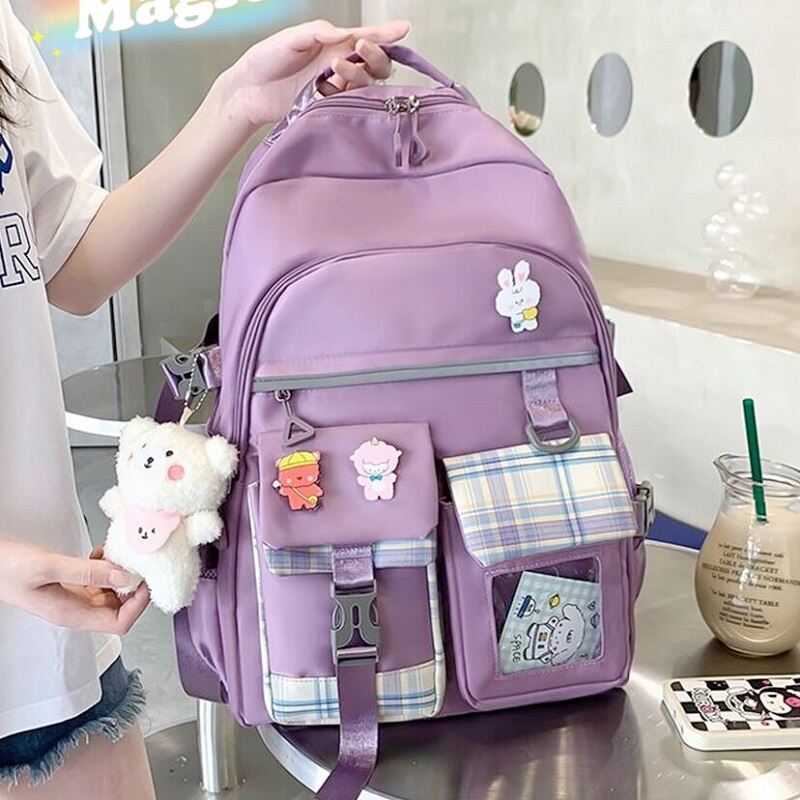 Cặp Sách Nữ Ba Lô Hai Vai Sức Chứa Lớn Lớp Ba Đến Lớp Sáu Học Sinh Cấp Hai Học Sinh Cấp Ba Đáng Yêu Ba Lô Dễ Phối