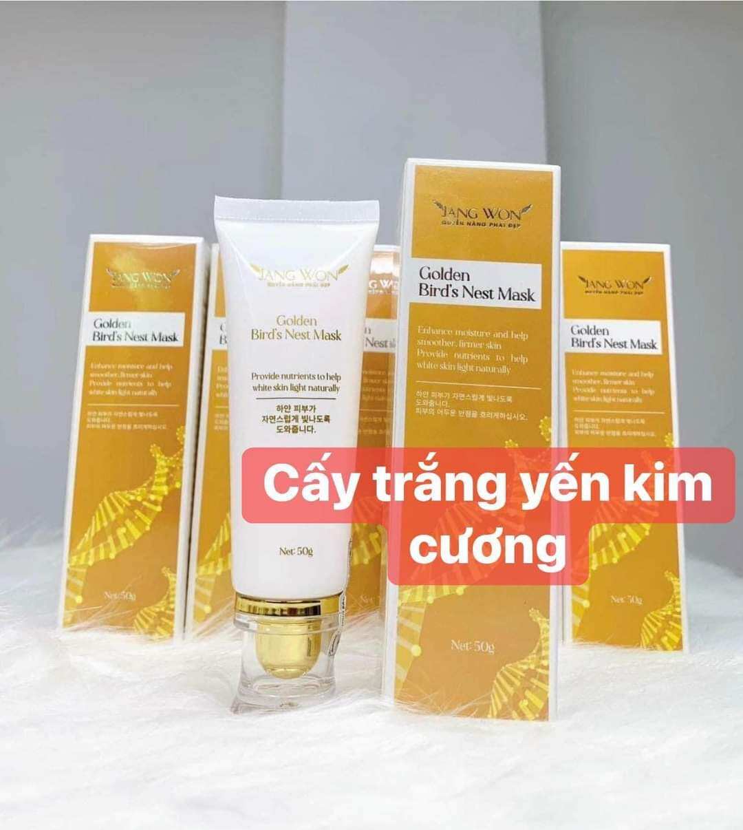 Cấy trắng tổ yến Kim cương jangwon tuýp 50g mẫu mới trắng sau 1 lần cấy