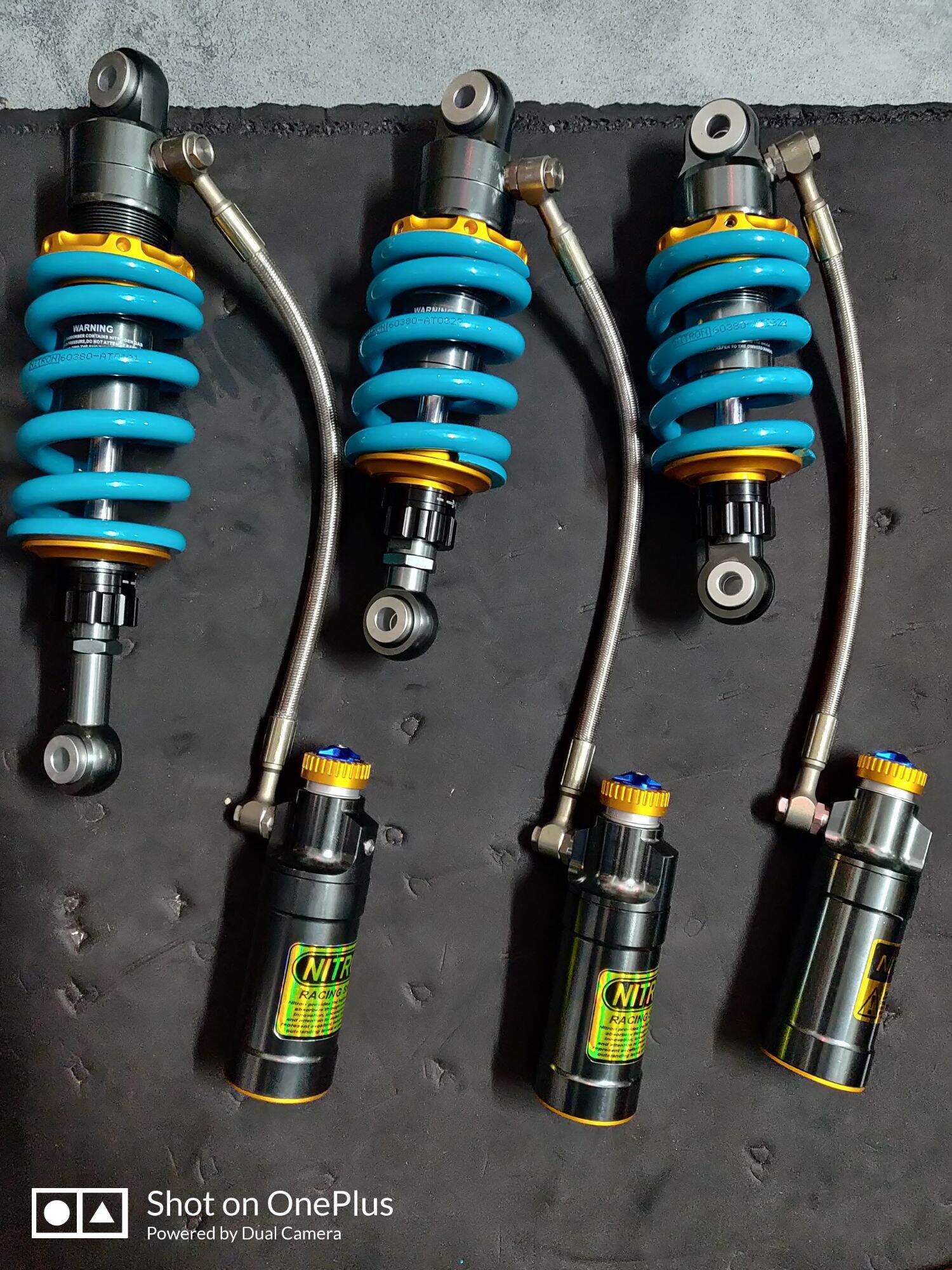 Phuộc NITRON bình dầu gắn Raider Satria