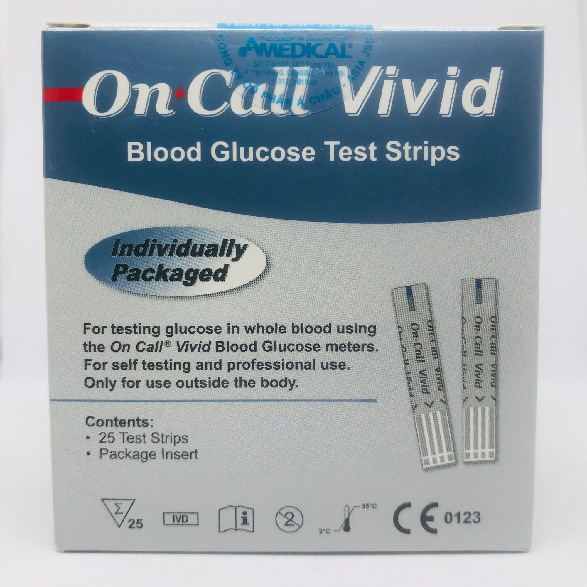 Que thử đường huyết Oncall Vivid
