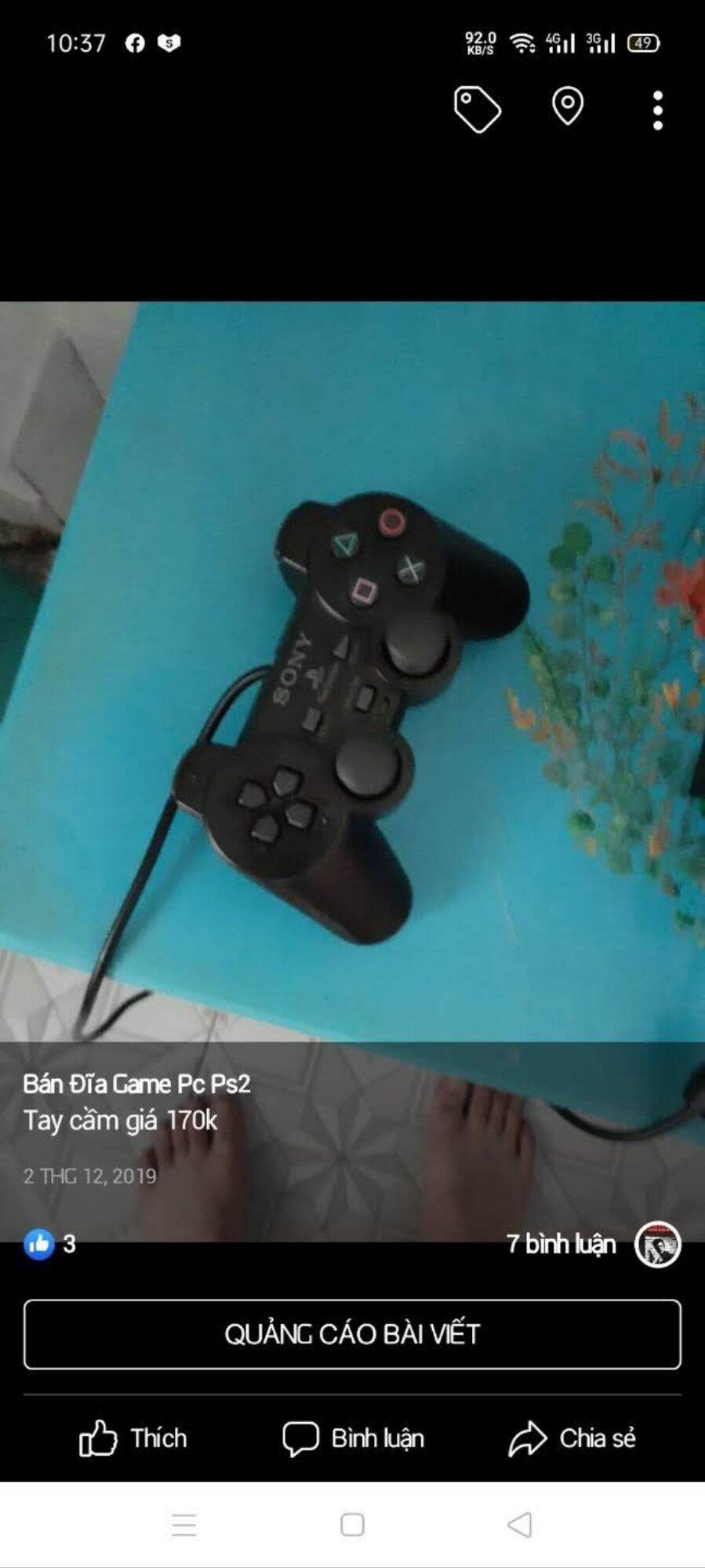tay cầm ps2 loại tốt như hình