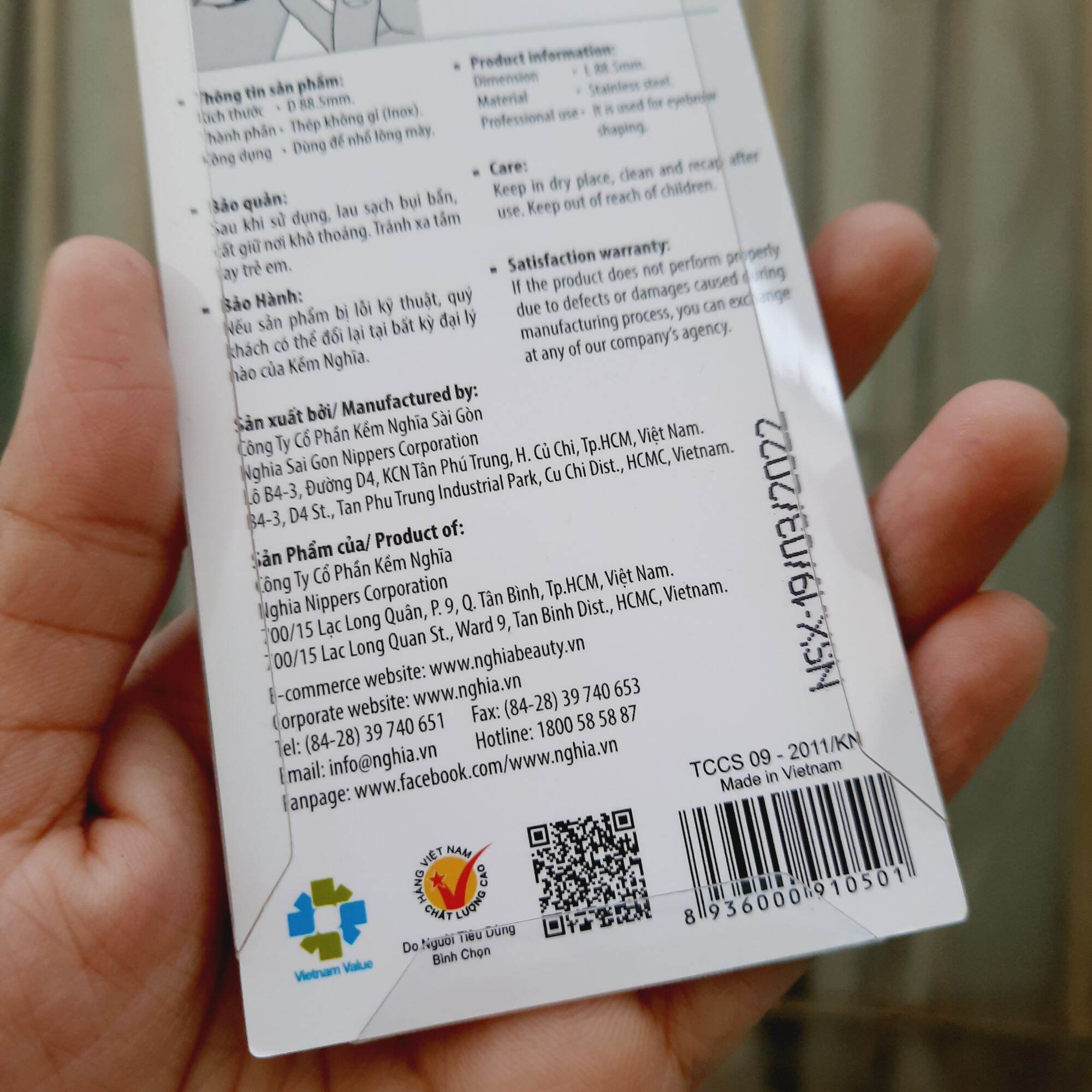Nhíp Nghĩa nhổ lông mày N.503/ N.27