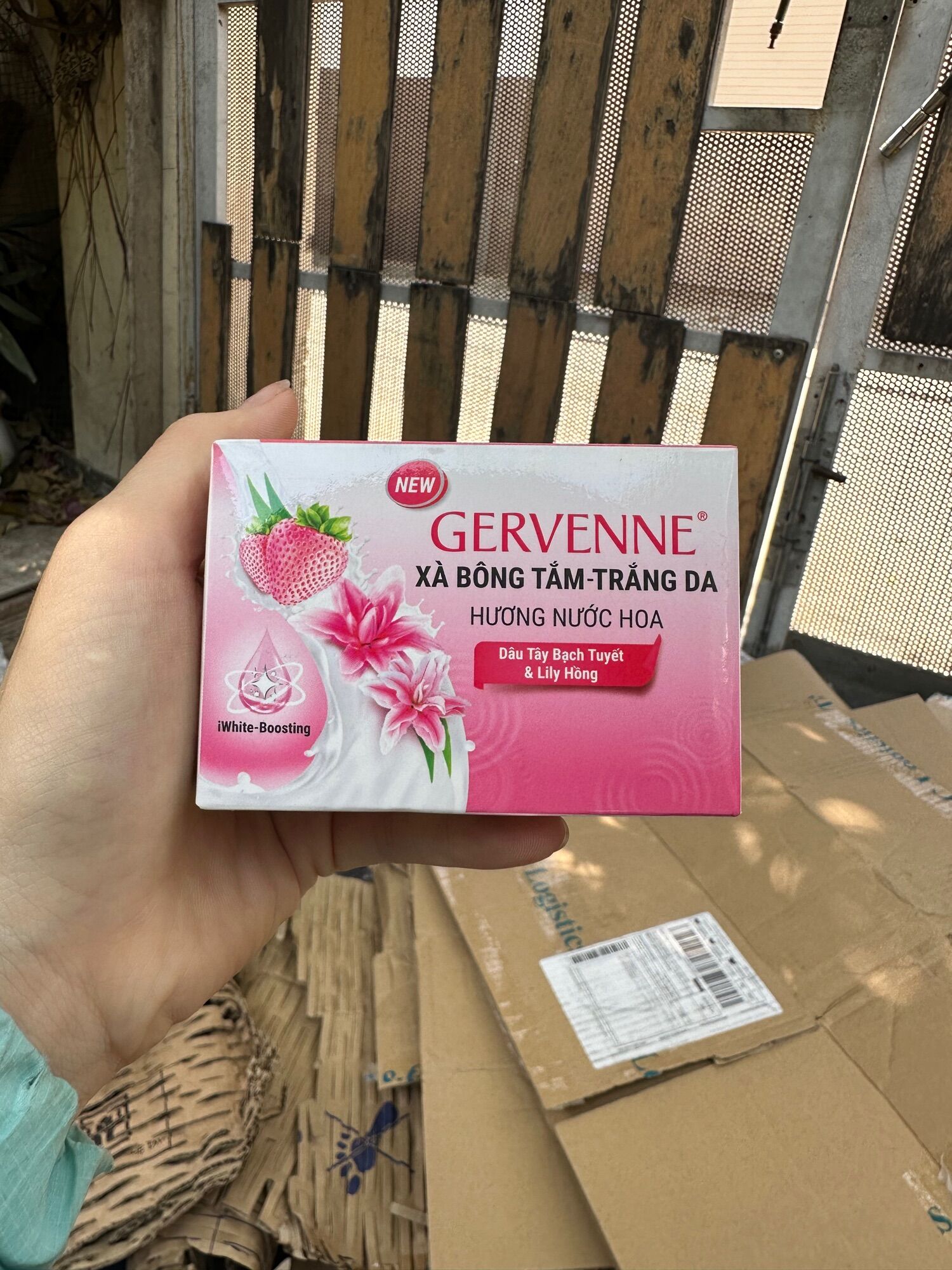 Combo 3 Gervenne - Xà bông cục gervenne trắng da 90g/ cục