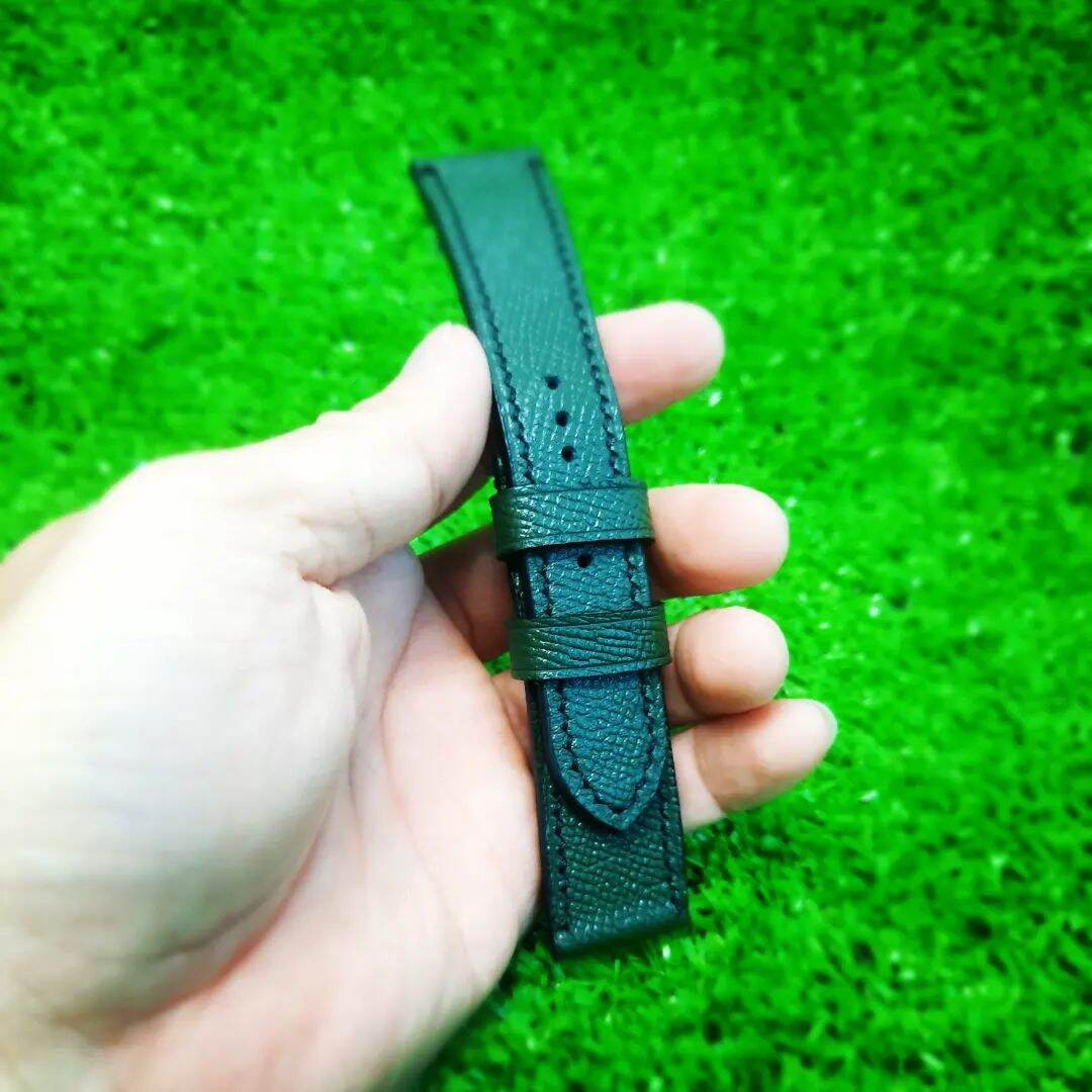 Dây đồng hồ da bò 2 mặt, dây da đồng hồ handmade khâu tay thủ công, size 18mm, 20mm, 22mm, 24mm