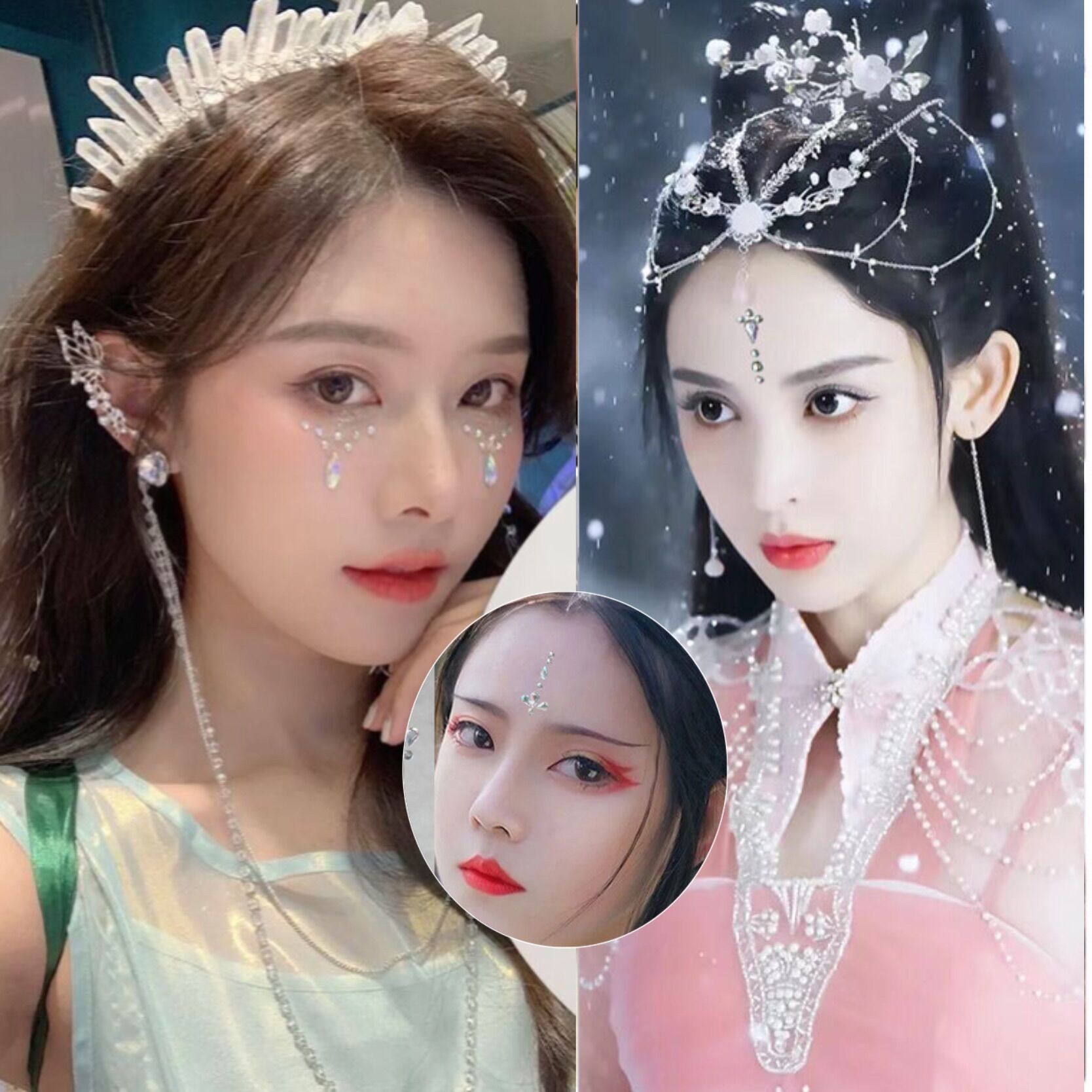 Phụ Kiện Đá Đính Mắt, Mặt Make up trang điểm ( mẫu chọn lọc)