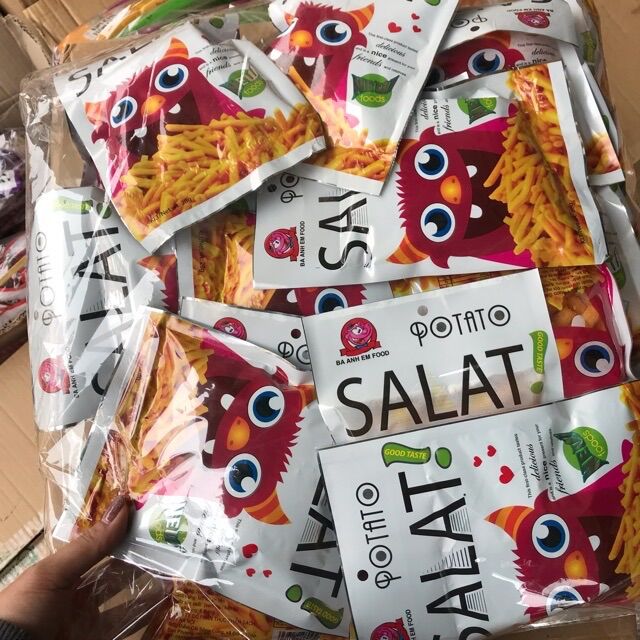 Sỉ bịch 30 gói snack salat siêu ngon