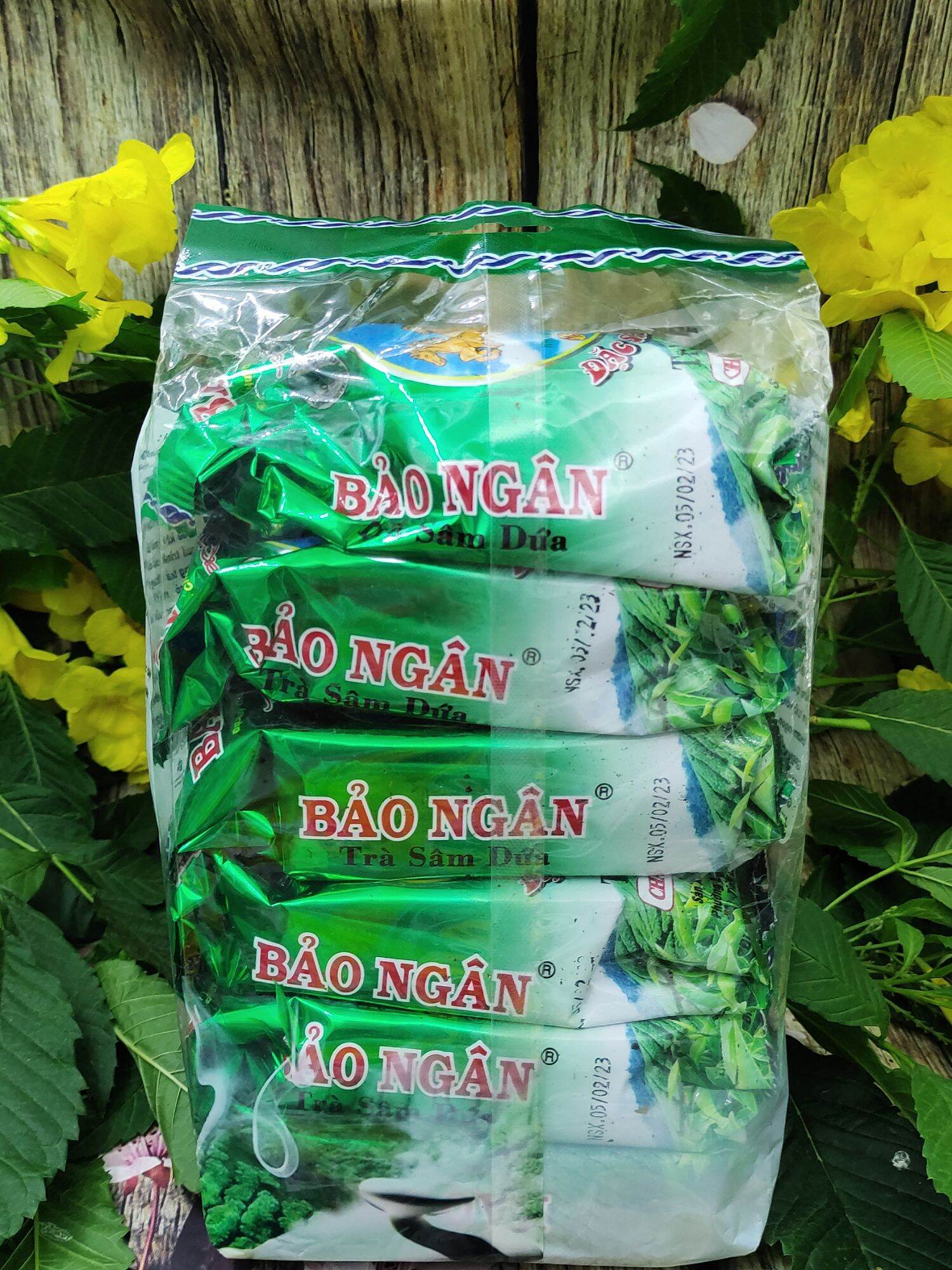 TRÀ SÂM DỨA BẢO NGÂN ( Lốc 6 gói x 70 gram ) 420 gram