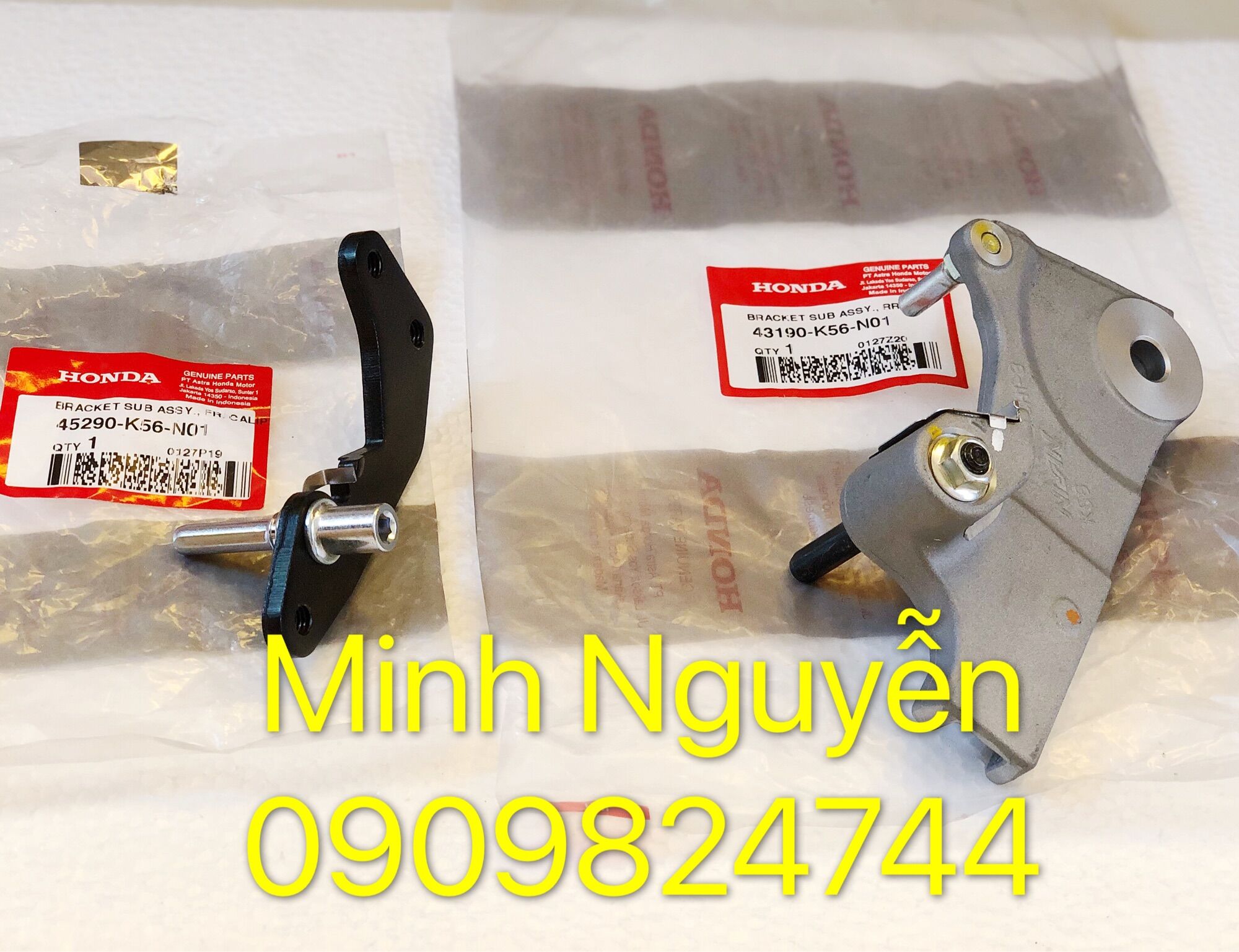 Pát heo dầu trước sau xe Sonic 150R chính hãng honda