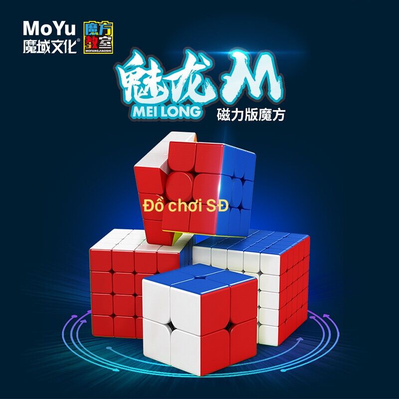 Rubik MoYu 4 tầng có nam châm - hộp đen