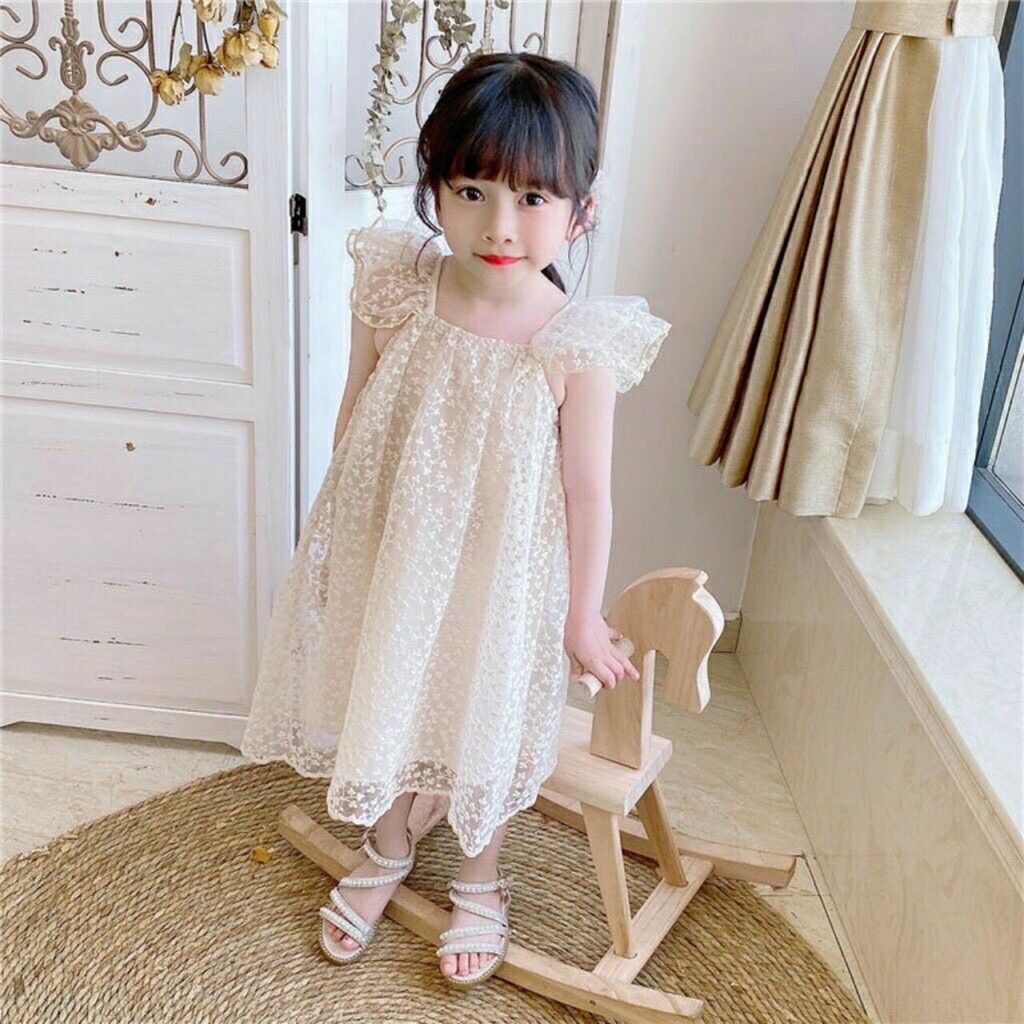 [HCM] Váy ren tiểu thư cao cấp bé gái 😘😘😘