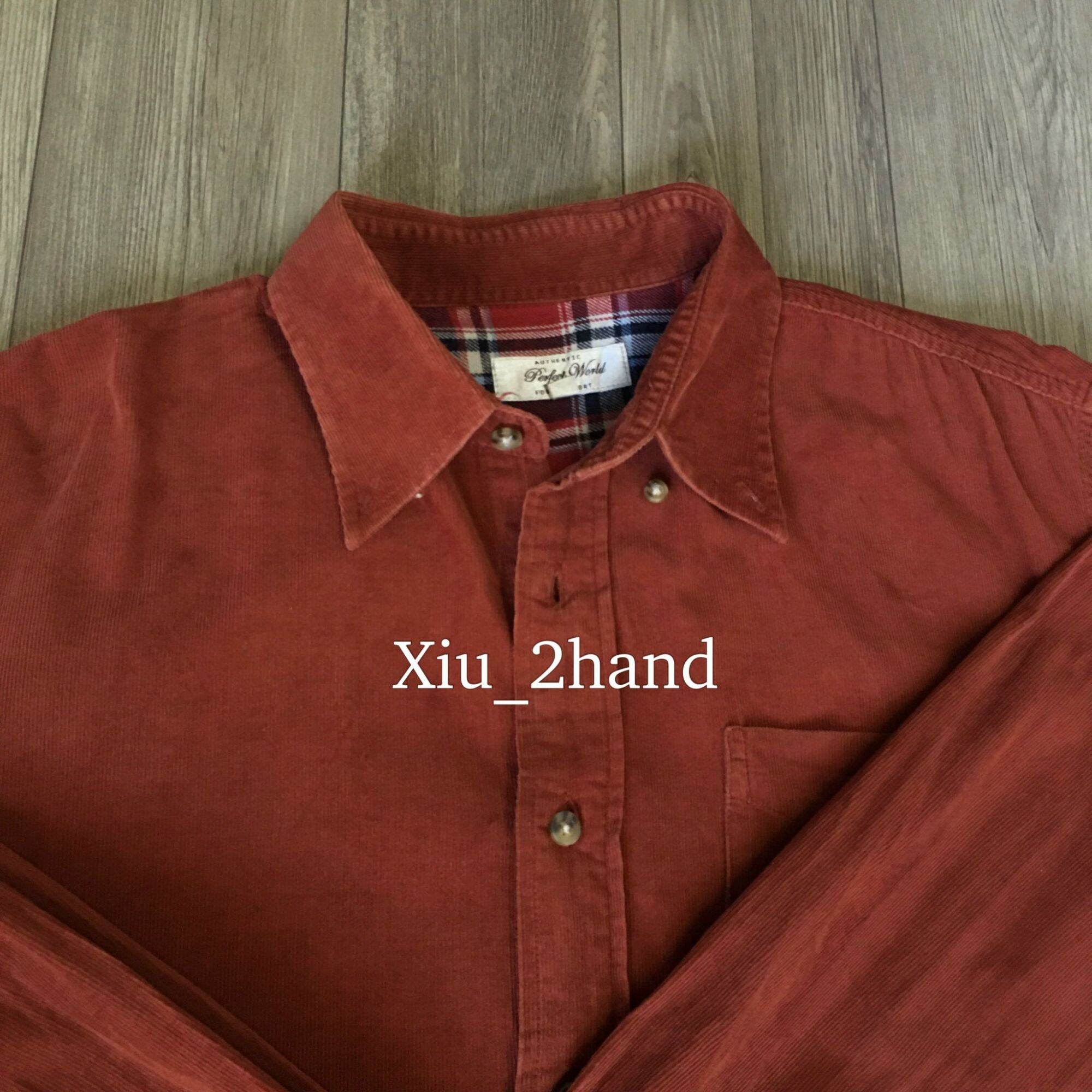 Sơ mi nhung tăm UNIQLO