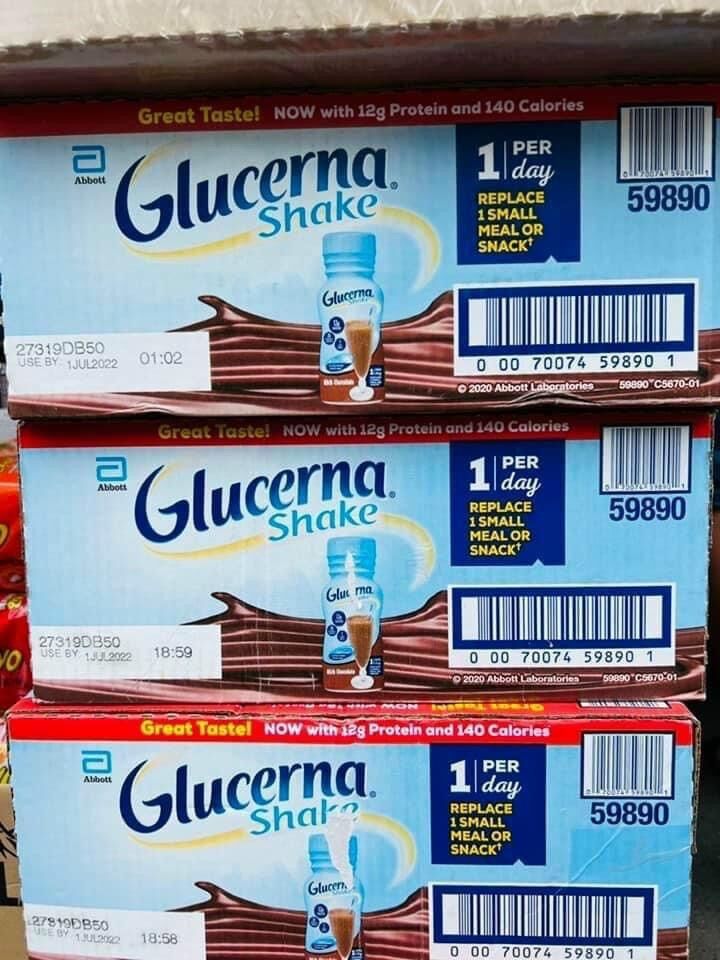 Sữa Glucerna Nước Dành Cho Người Tiểu Đường Của Mỹ Date 5/24 vị sôcôla