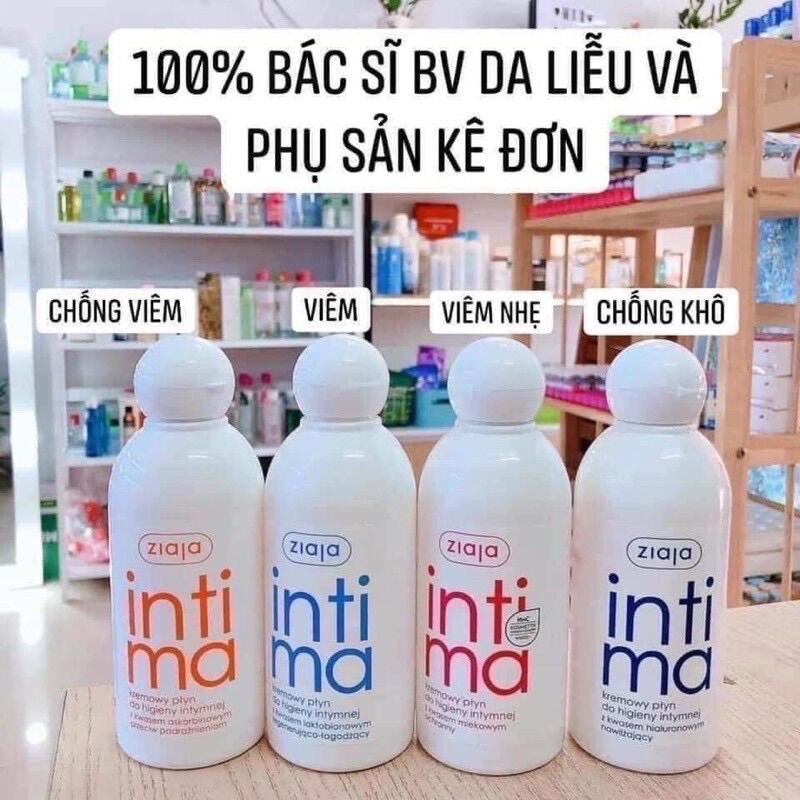 Dung dịch rửa vệ sinh dạng sữa intima ziaja 200ml