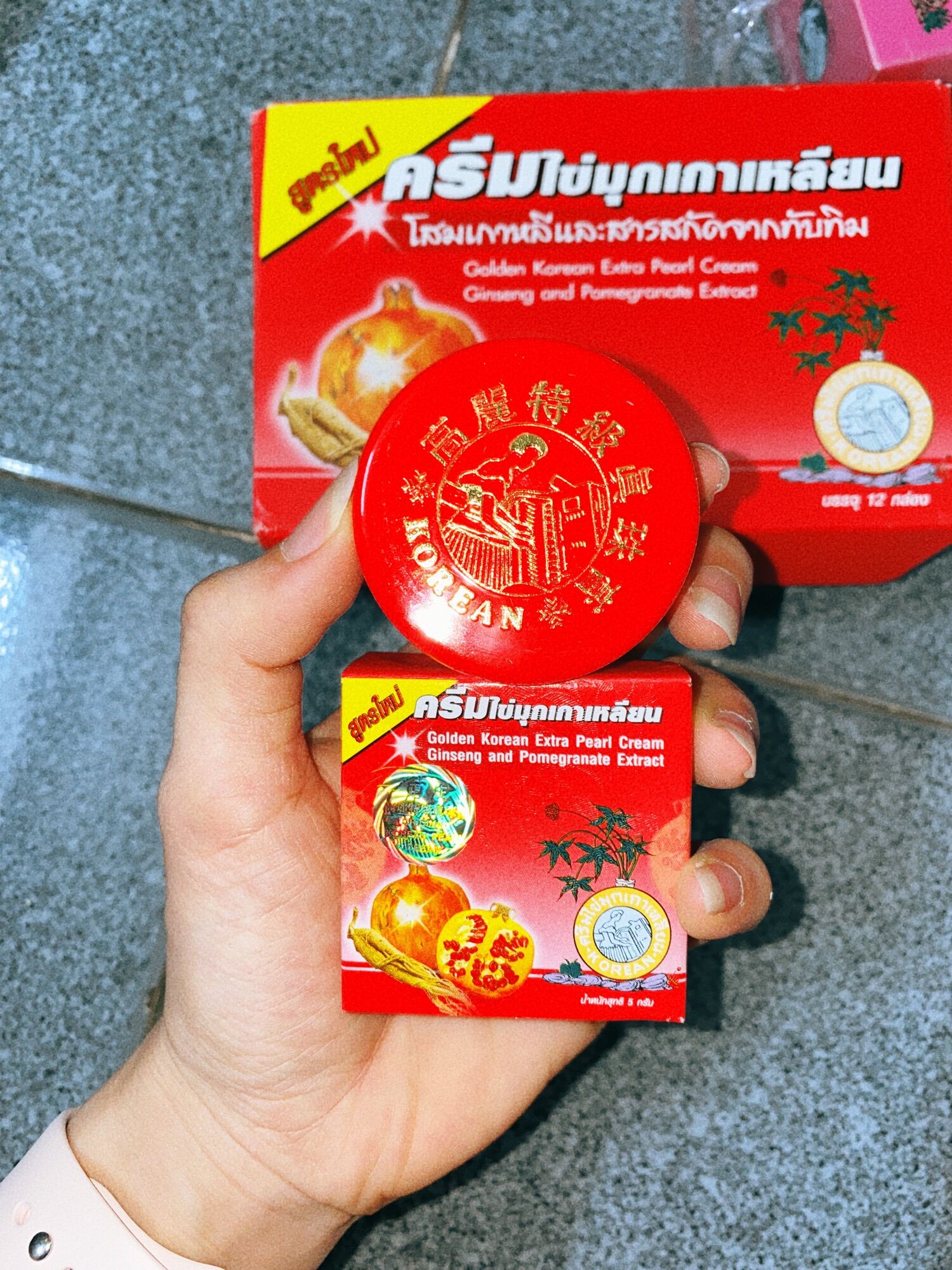 Kem sâm hồng thái lẻ 1 hộp