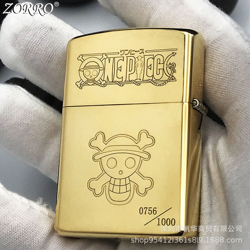 bật lửa zorro khắc 2 mặt đảo hải tặc cực đẹp ( KHÔNG XĂNG )