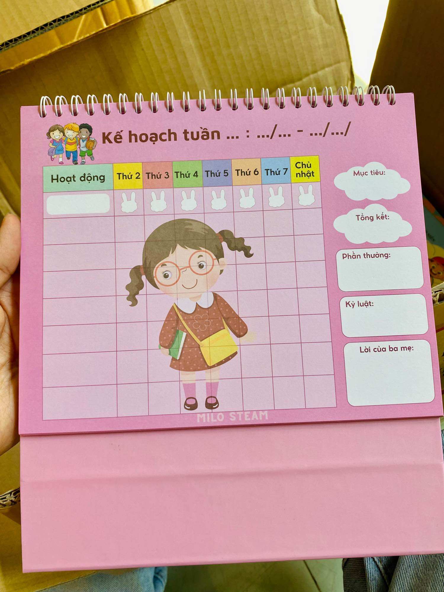 Lịch thói quen tốt mỗi ngày