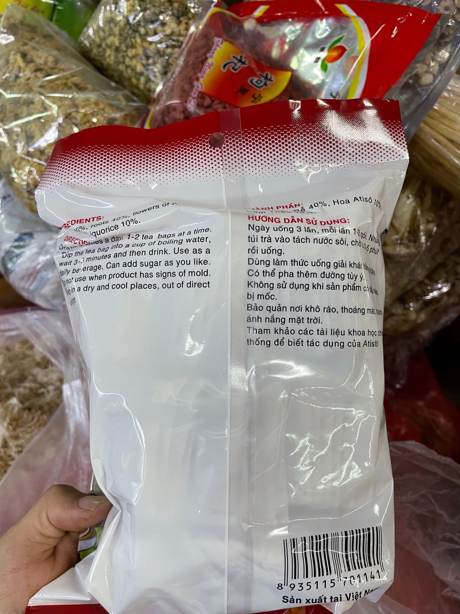 Trà atisô túi lọc gói( 2g x 100)