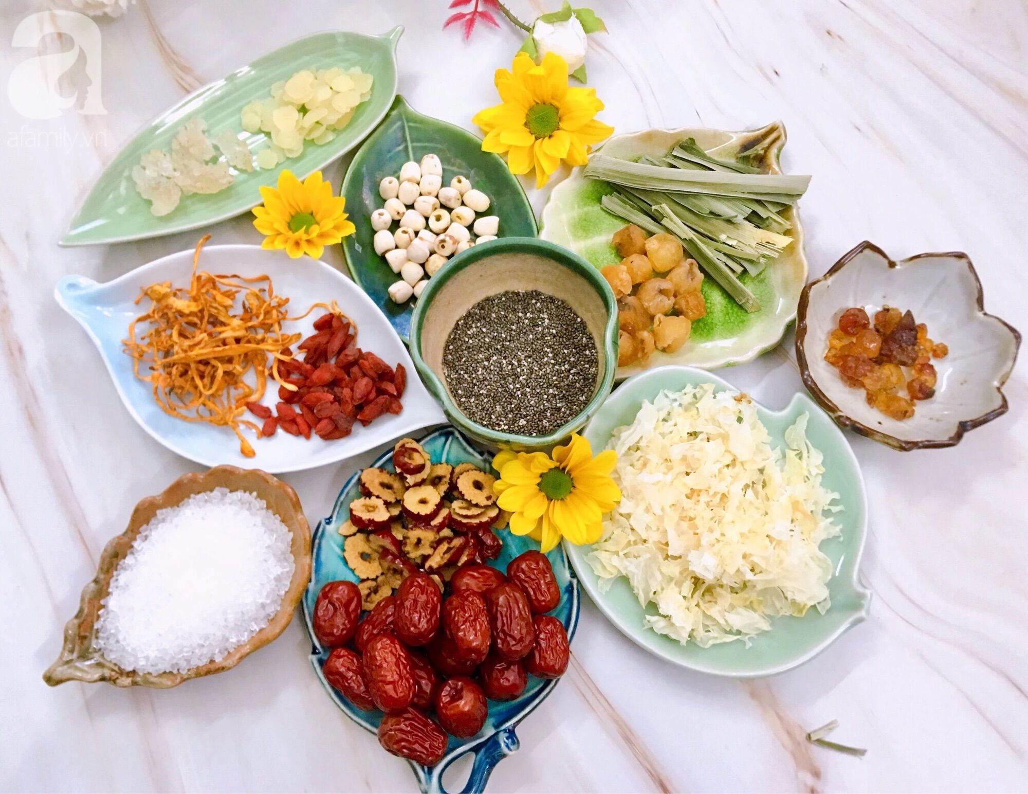 Set chè dưỡng nhan 400gr bí quyết của phái đẹp