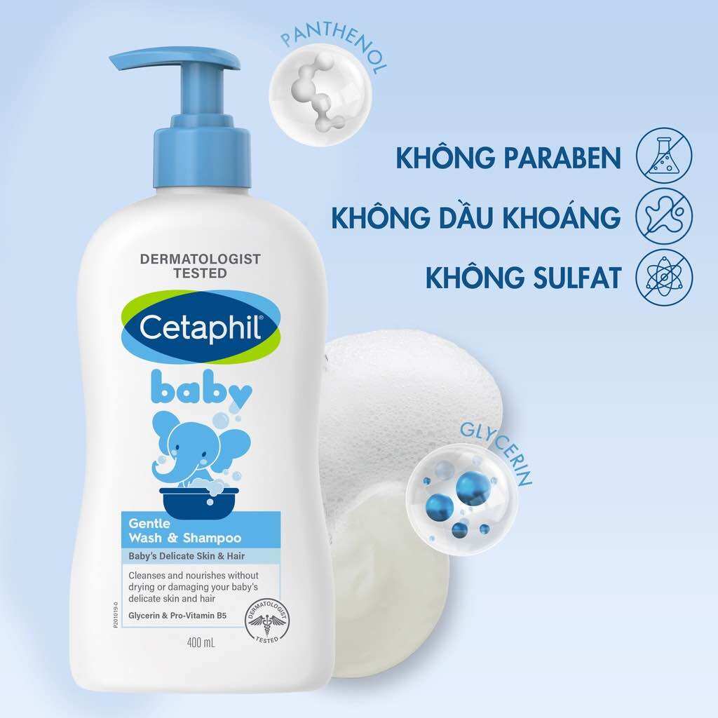Cetaphil Baby Gentle Wash and Shampoo 400ML