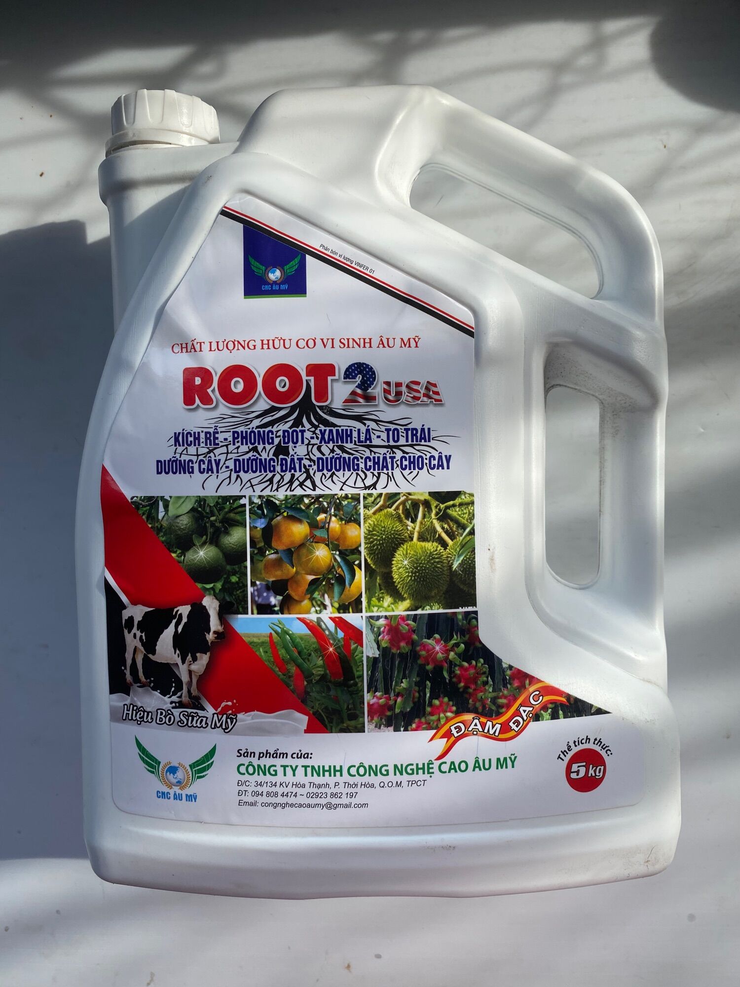Phân bón hữu cơ Root 2 Can 5 lít Kích thích ra rễ Siêu ra rễ chuyên dùng cho mai vàng hoa kiểng và cây trồng