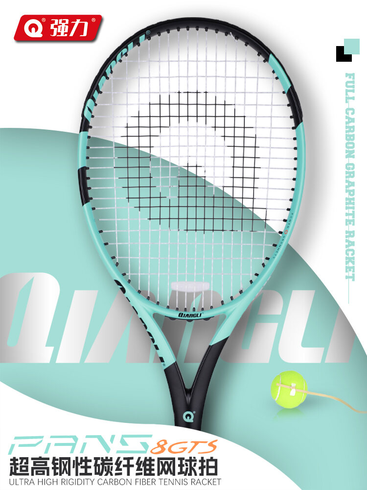 Bộ Vợt Bóng Lông Cừu Carbon Strong 8GTS Đàn Hồi Cao Cho Người Lớn Bộ Vợt Đơn Tập Luyện Đánh Lại Cho